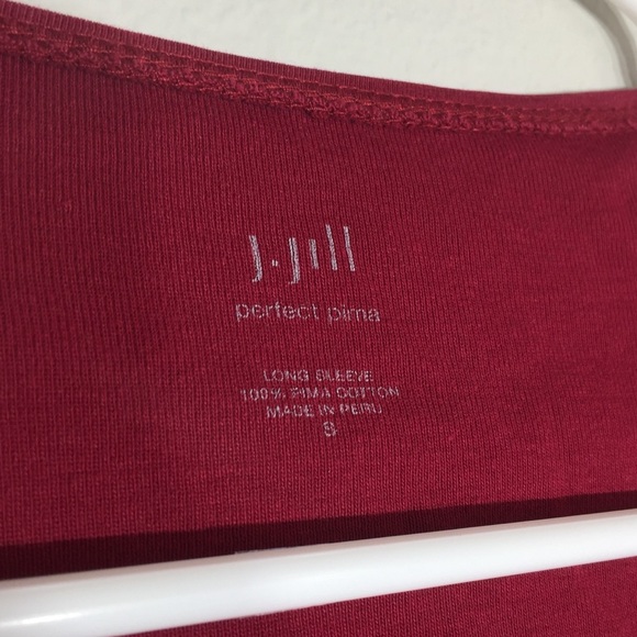 Women’s J Jill Top Basic Classic Perfect Pima - Picture 2 of 4